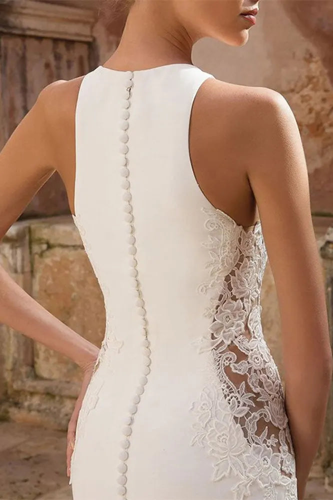 Sleeveless Mermaid Wedding Dress PD0341