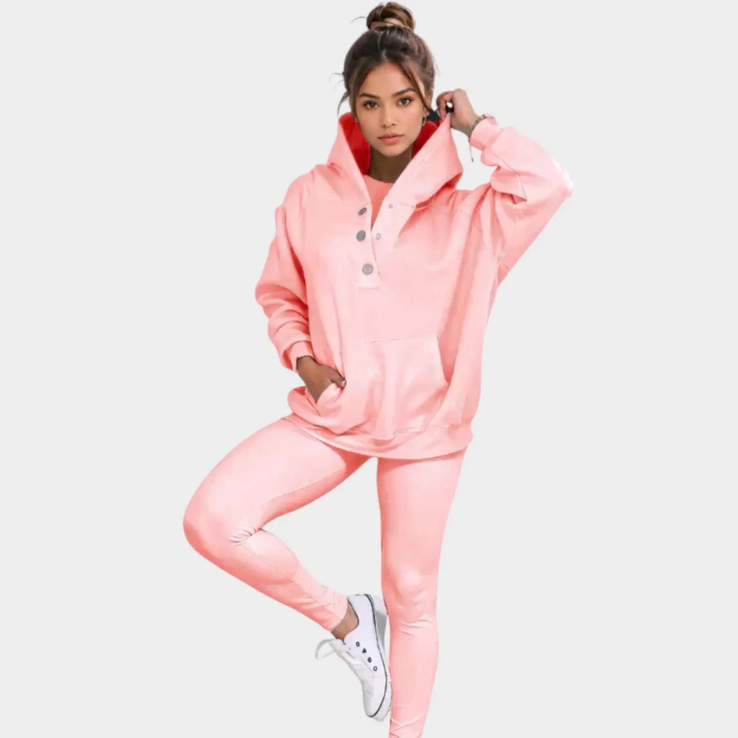 Three-Piece Ribbed Lounge Set
