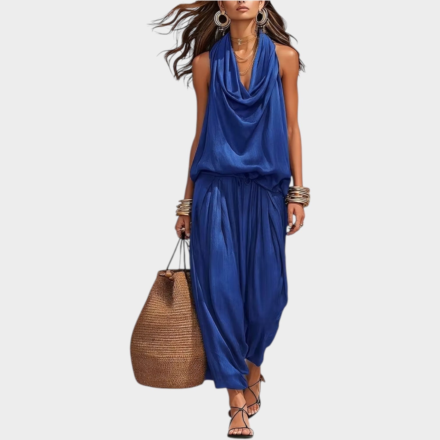 Draped Resort Two-Piece Set