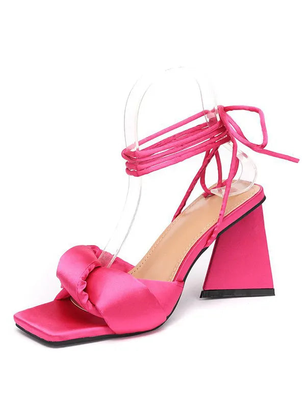 Fish Mouth Straightened High Heel Sandals