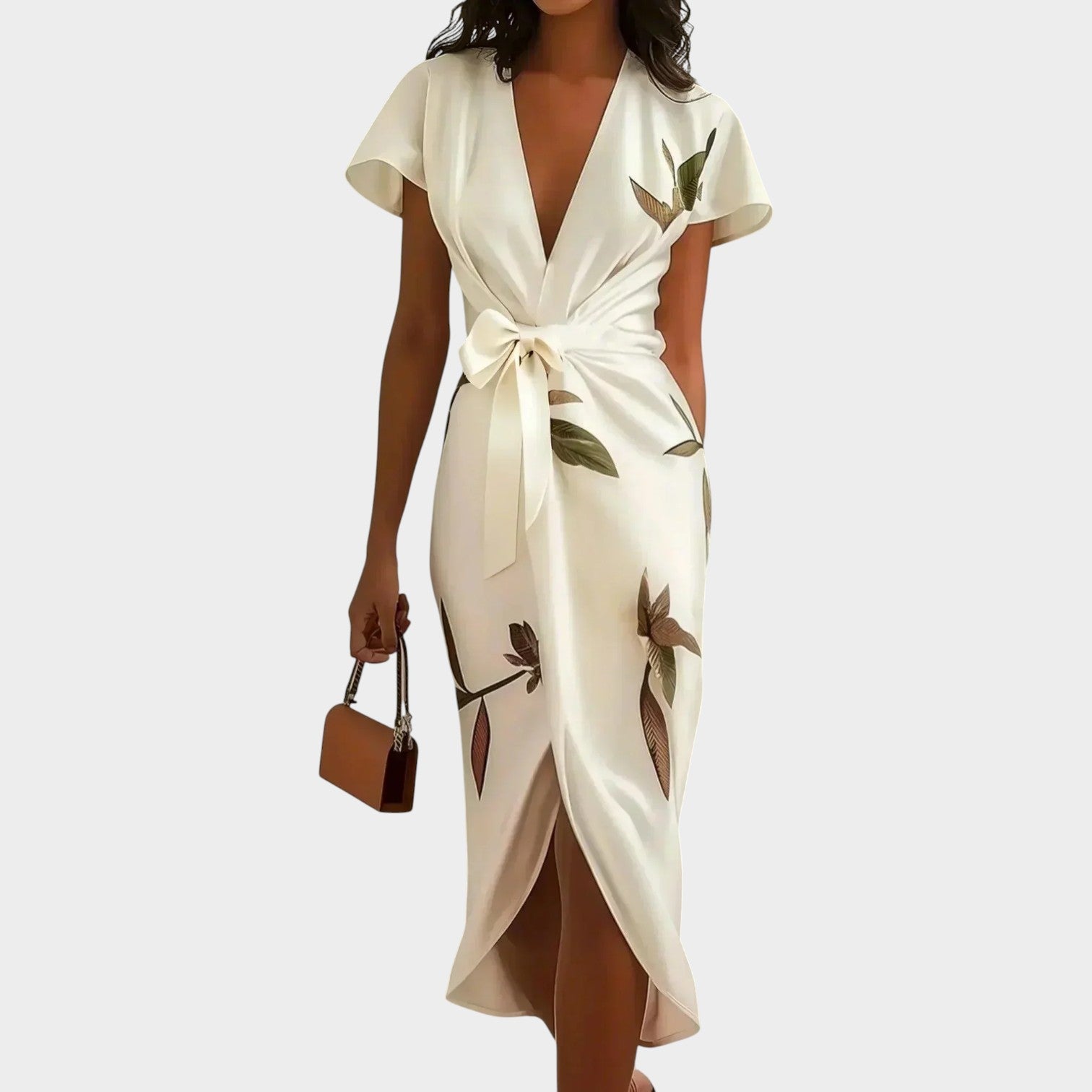 Effortless Wrap Midi Dress