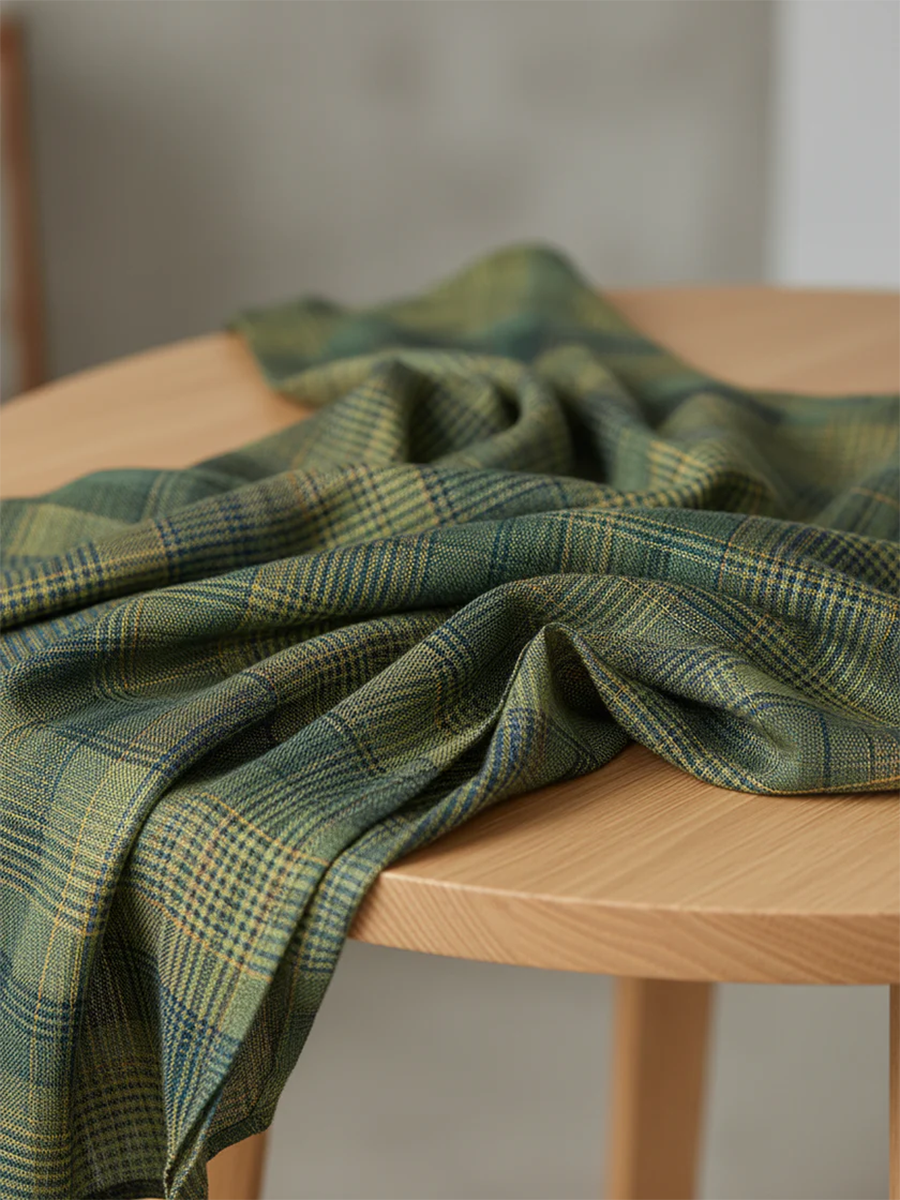 Cozy Green Forest Cotton-linen Three Piece Set