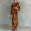 Women's Autumn And Winter Sports Casual Warm Velvet Suit