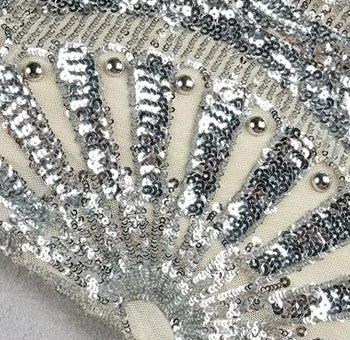 Sequin Maxi Dress Silver