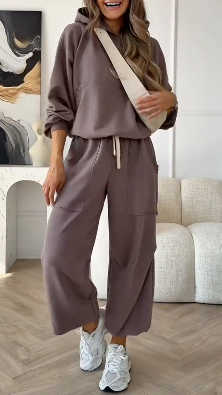Oversized Hoodie Casual Sweatshirt 2 Piece Set
