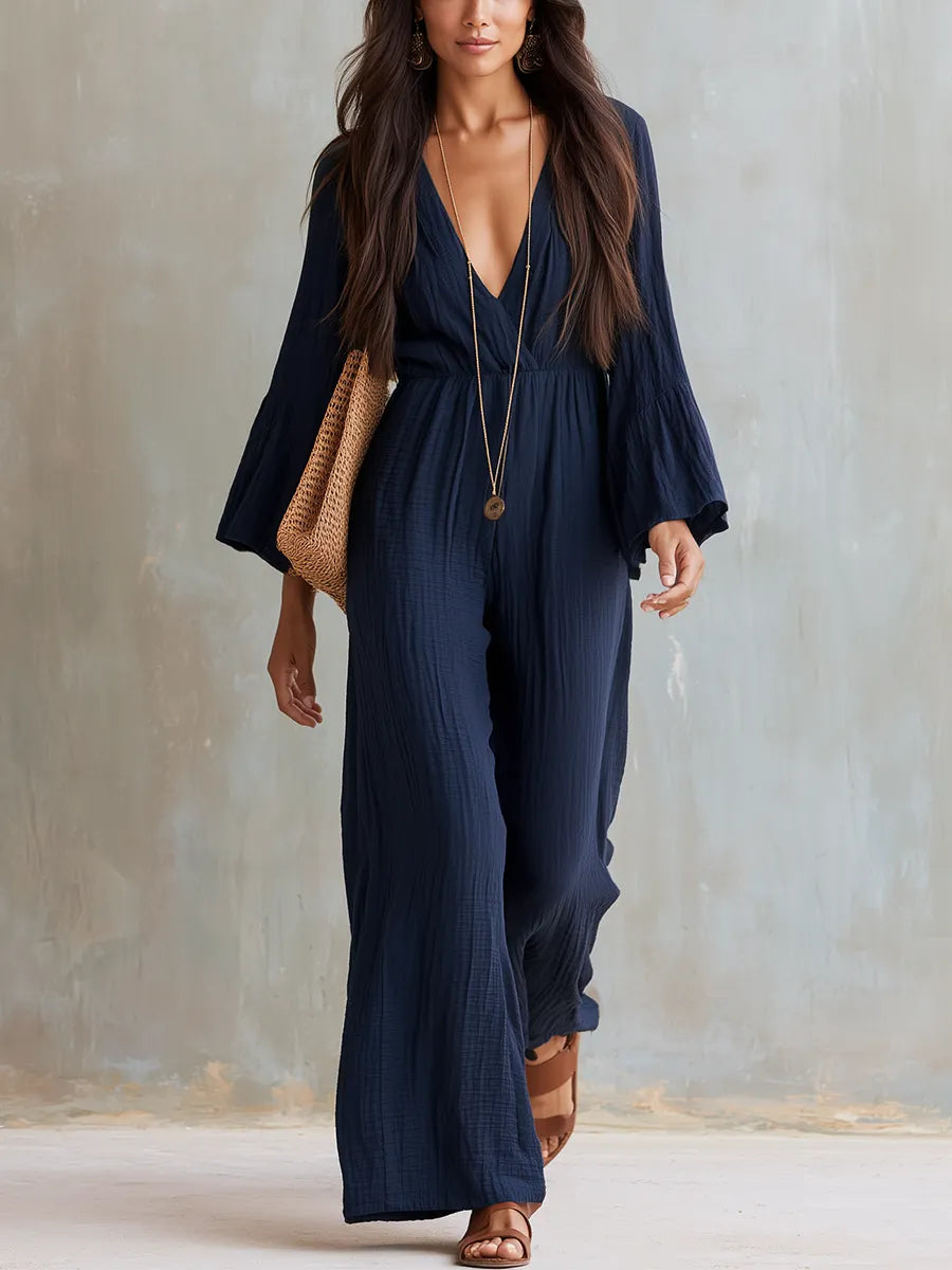 Bohemian Midnight Blue Jumpsuit