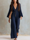 Bohemian Midnight Blue Jumpsuit