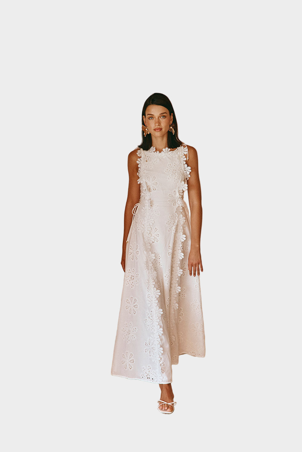Dress with Design and Aristocratic Elegance