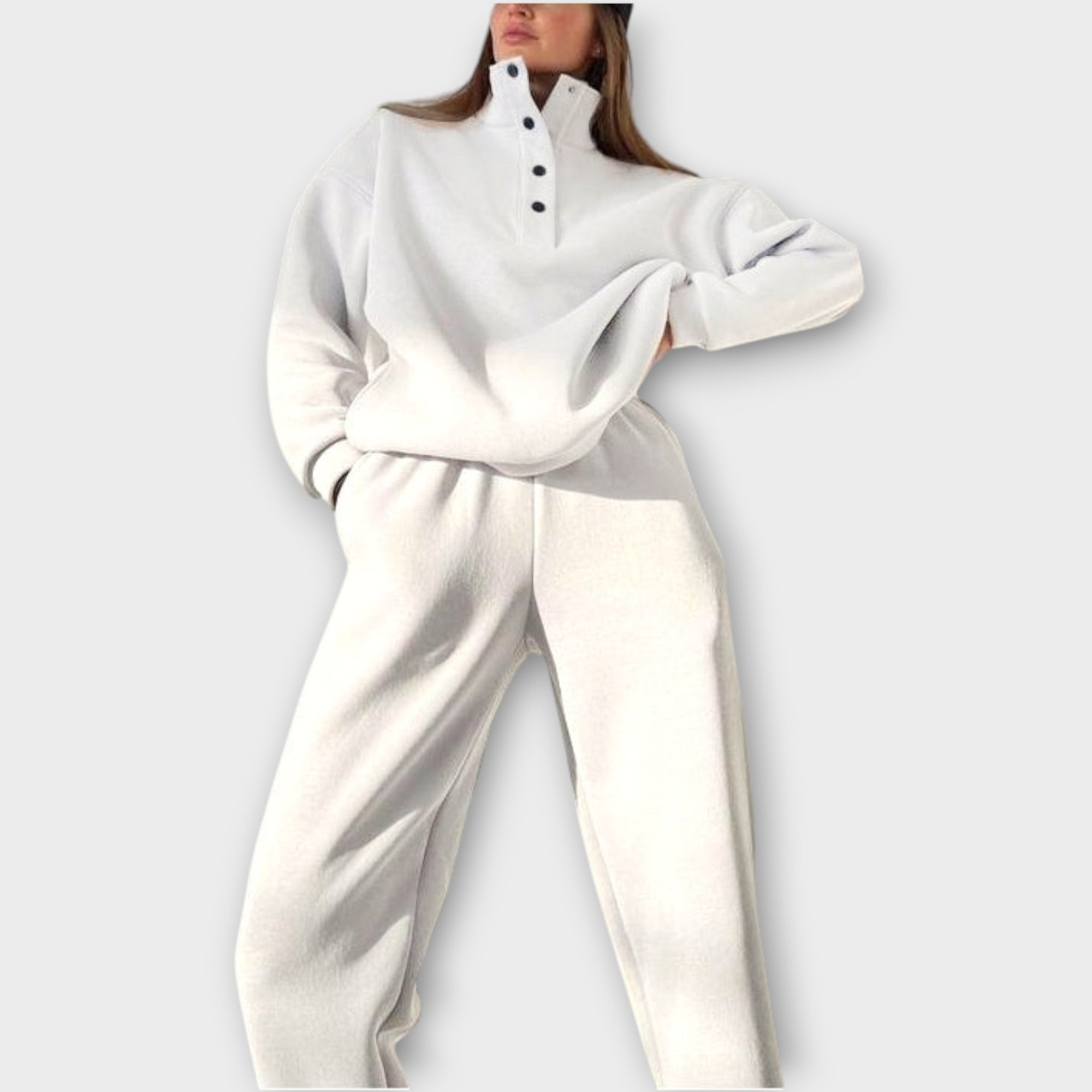 Relaxed Half-Button Lounge Set