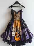 Summer Music Theme Fashion Design Dress 0fda