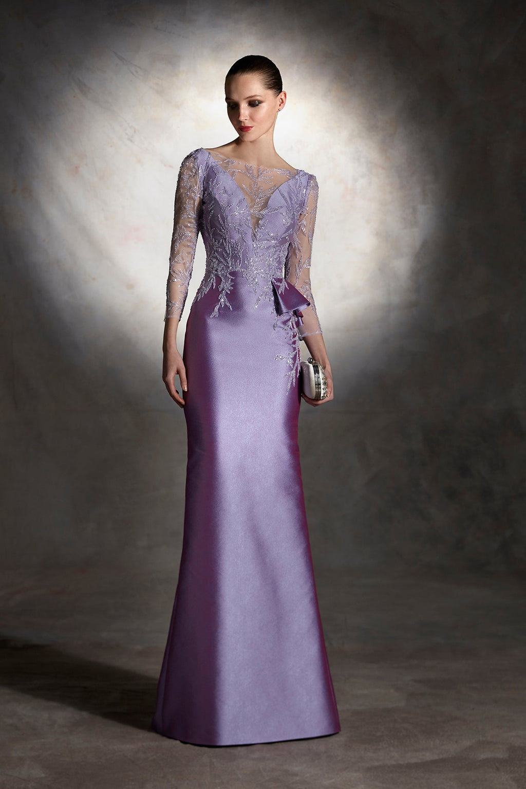 Embroidered bodice mermaid dress