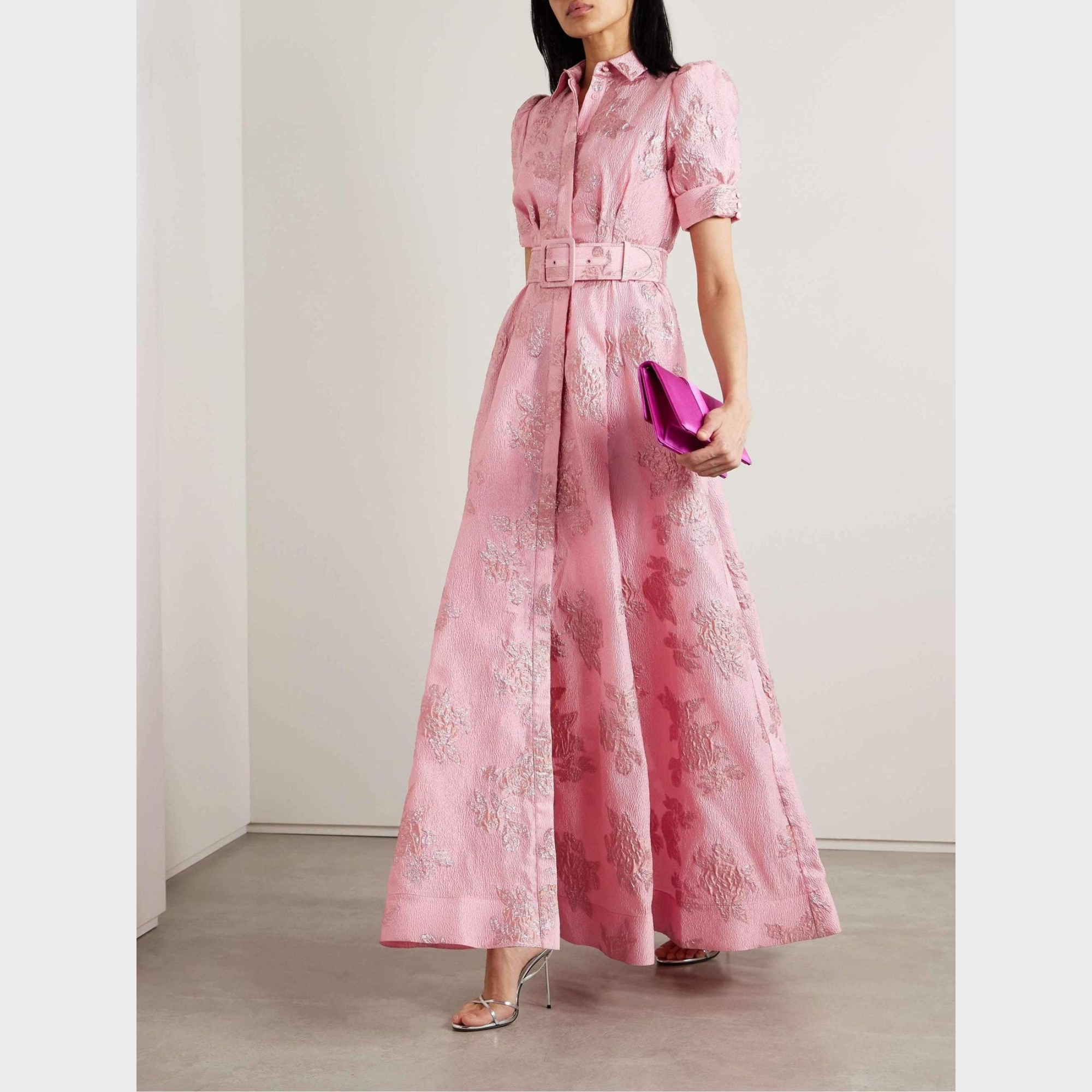 Beatriceâ¢ | Pink Dress with Balloon Sleeves