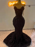 Shiny Sequinned Sleeveless tasseled Tube Mermaid Maxi Dresses