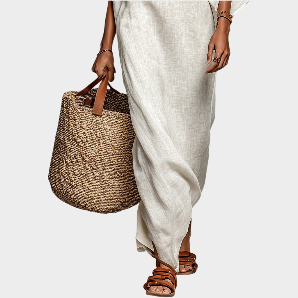 Off-Shoulder Relaxed Maxi Dress
