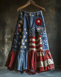 Summer Casual Independence Day Themed Skirt 567b