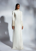 Jacket White Embellished Gown Dress