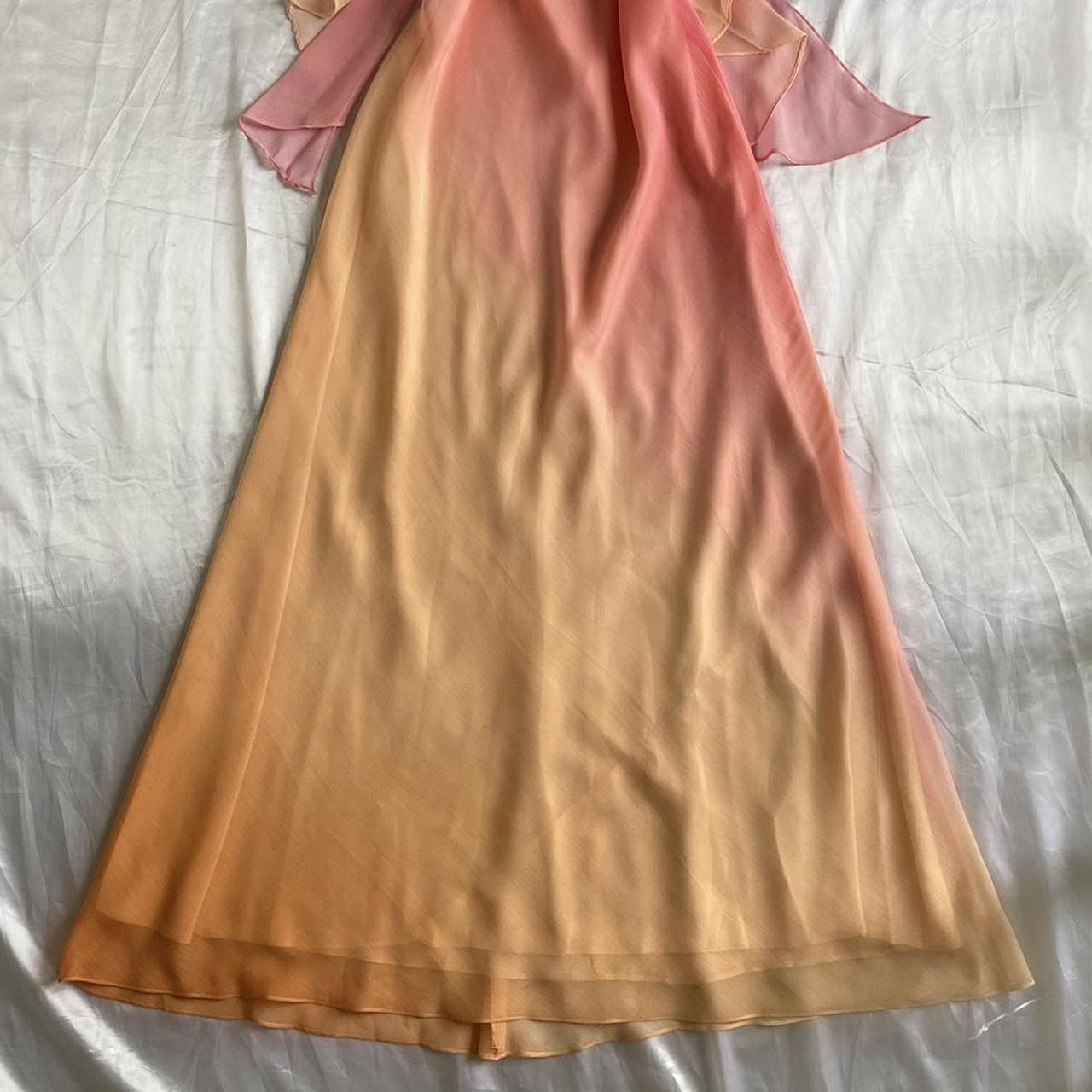Women's Pink and Orange Dress