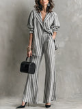 Bohemian Gray Striped Suit