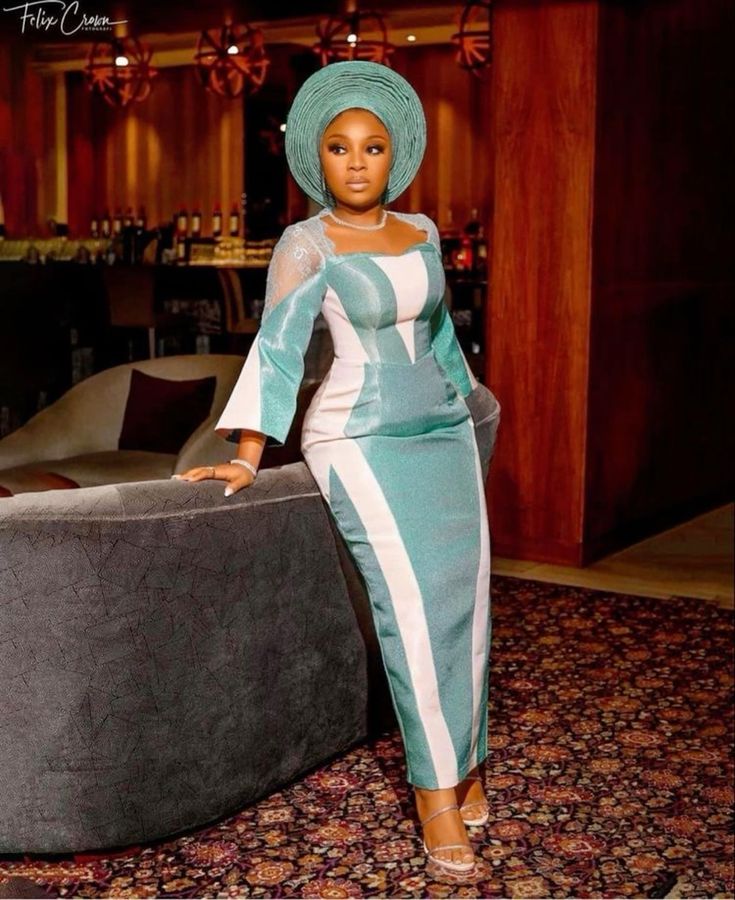 Stylish Long Sleeve African Solid Color Split-Joint Evening Maxi Dress