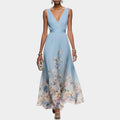 Elegant Flow Floral Maxi Dress