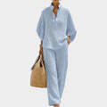 Relaxed Textured Two-Piece Set