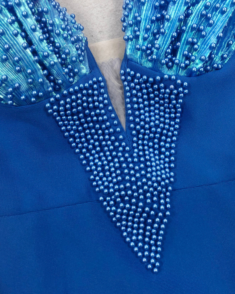 Bardot Pearl Maxi Dress Blue