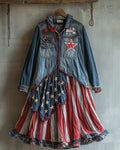 Summer Casual Independence Day Themed Dress 822f