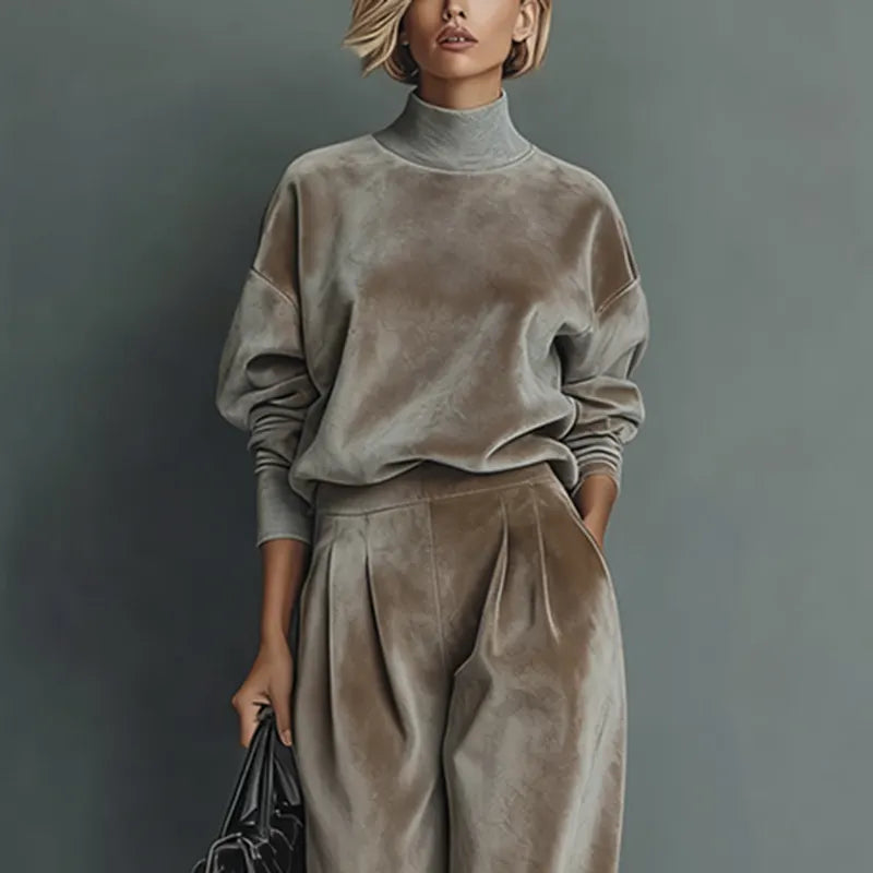Women's Autumn And Winter Sports Casual Warm Velvet Suit