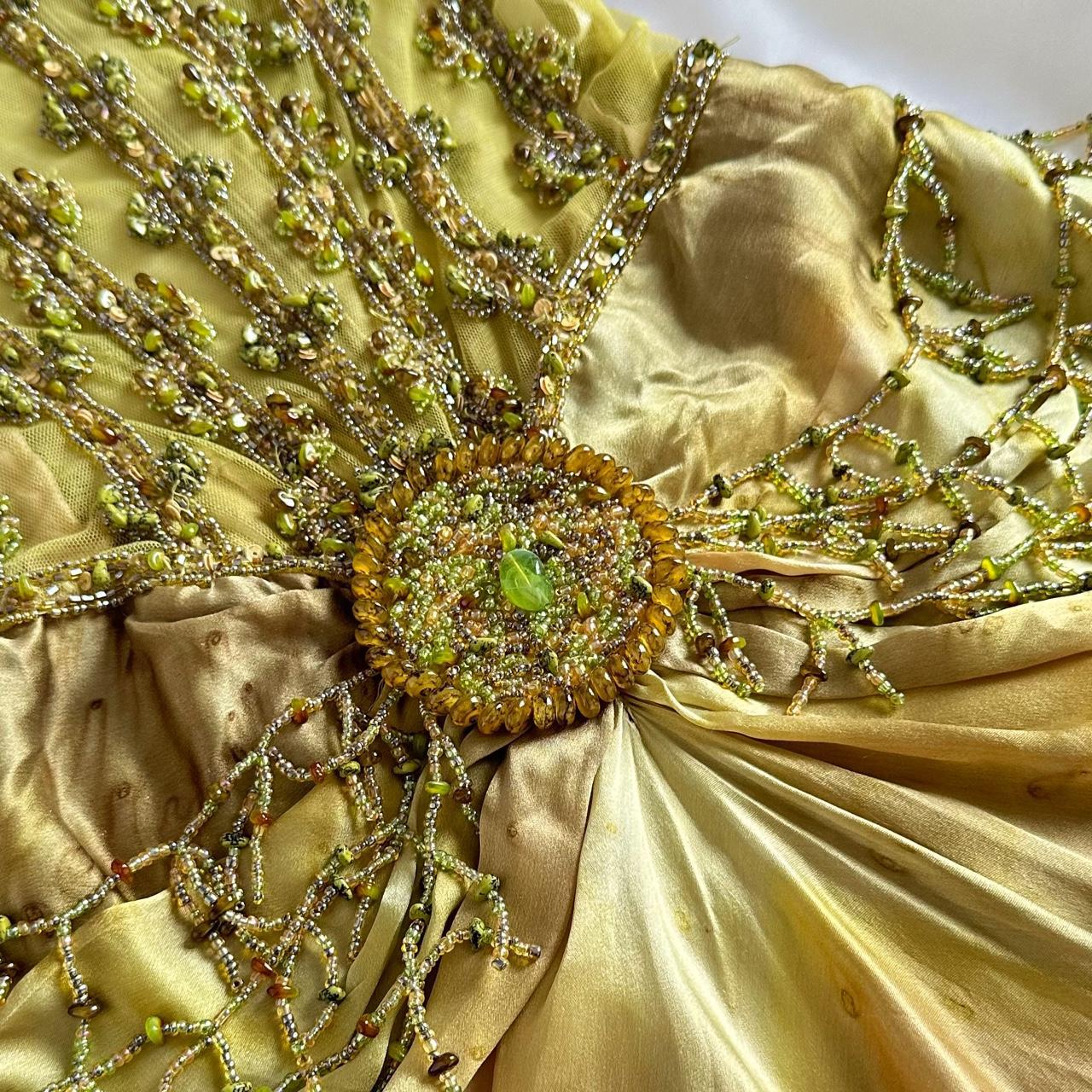 Women's Gold and Khaki Dress