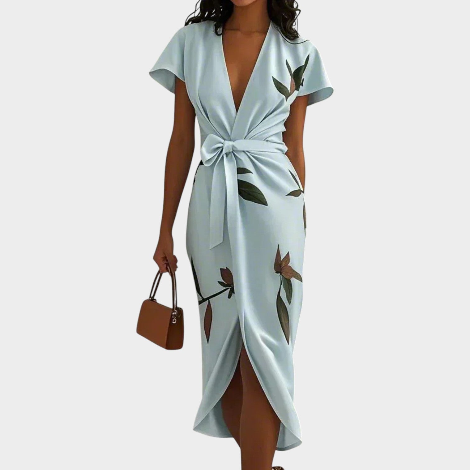 Effortless Wrap Midi Dress