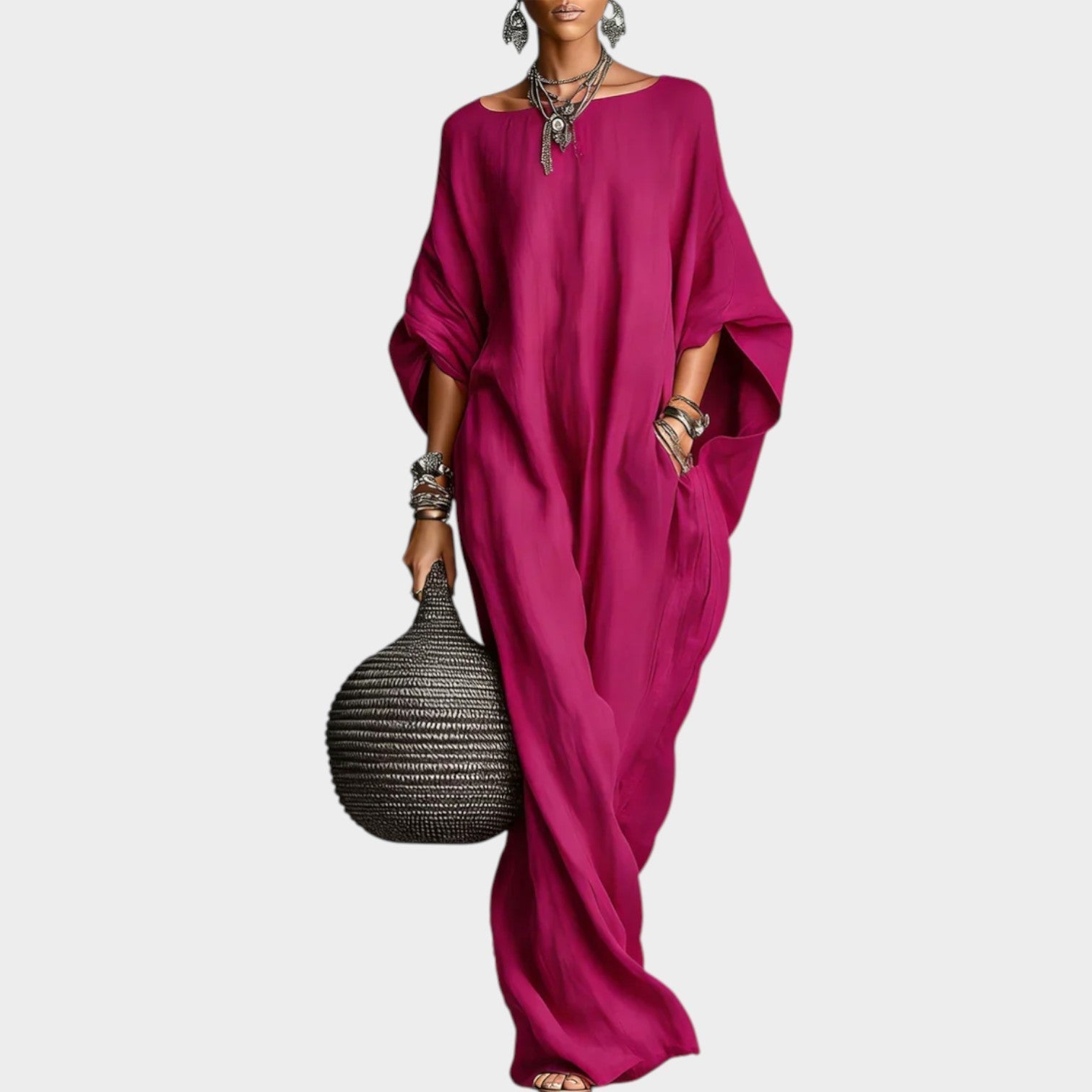 Oversized Boho Maxi Kaftan
