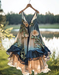 Summer Handmade Lace Patchwork Dress 2fba