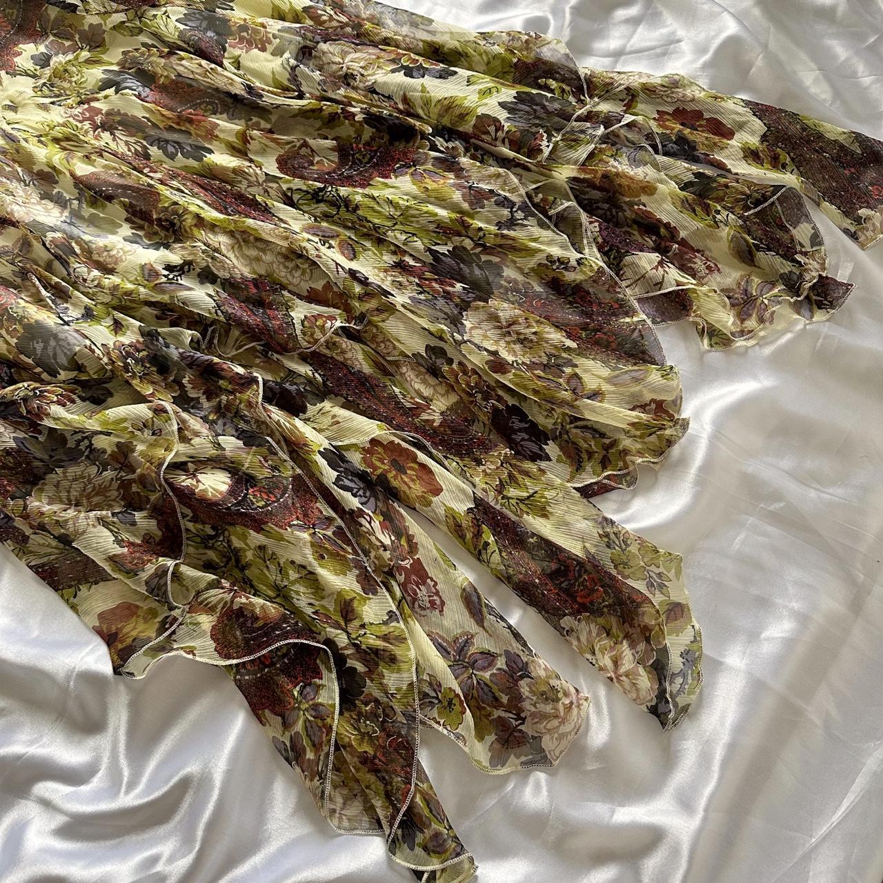 Women's Green and Brown Dress