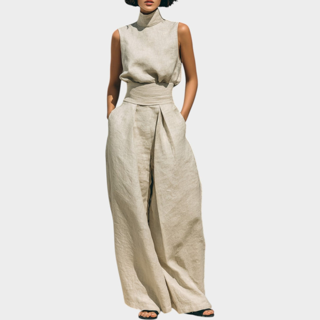 High-Neck Two-Piece Set