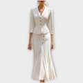 Elegant Tailored Skirt Suit