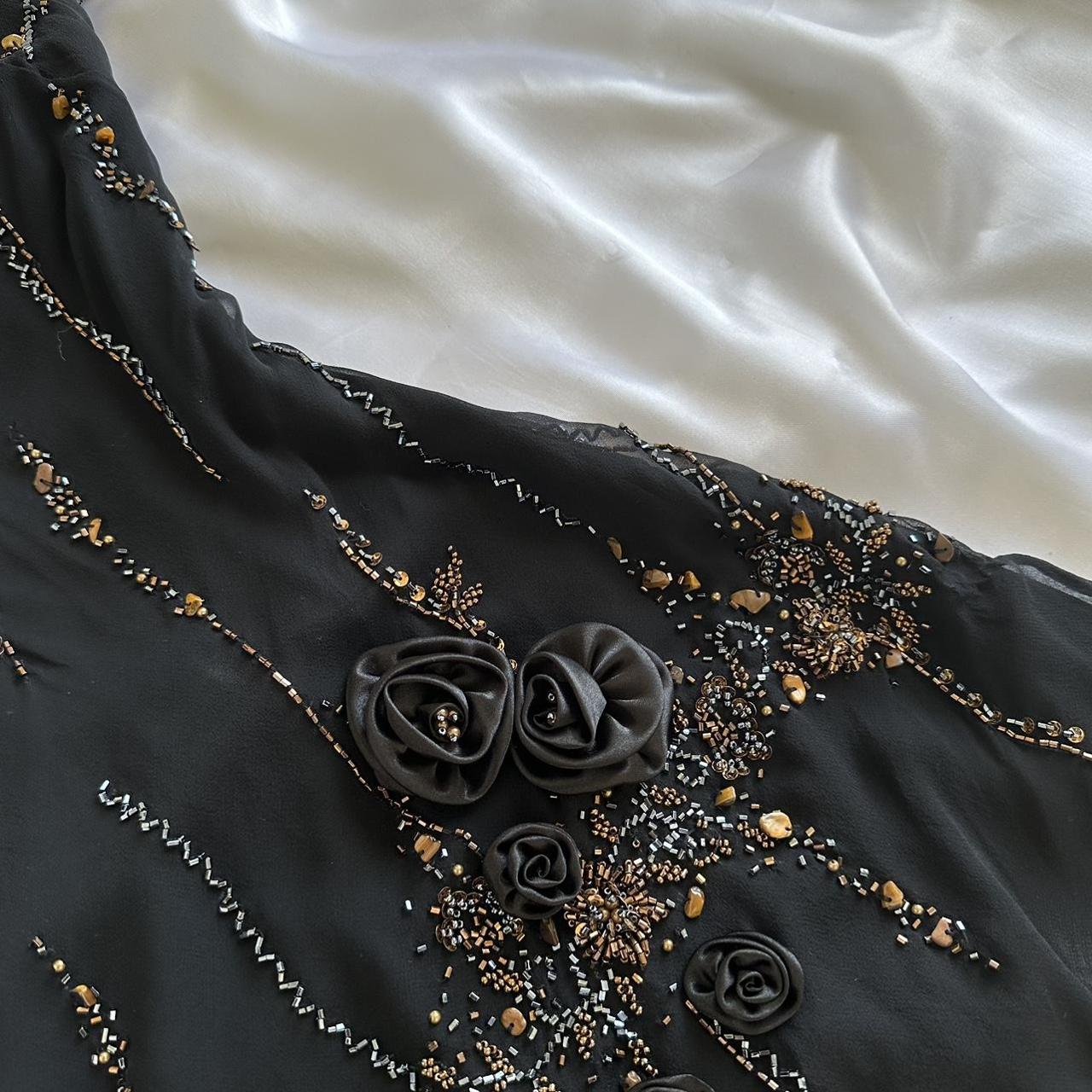 Women's Black and Silver Dress