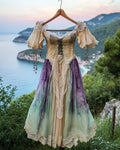 Summer Holiday Ruffle Lace Contrast Dress 406d