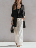Bohemian Cotton Linen Lace Patchwork Three-piece Set