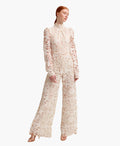 Catalina High neck mini sequin lace jumpsuit