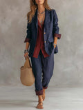 Lightweight Bohemian Cotton-Linen Suit Set