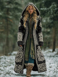 Women's Celtic Knot Irish Art Hooded Knit Cardigan
