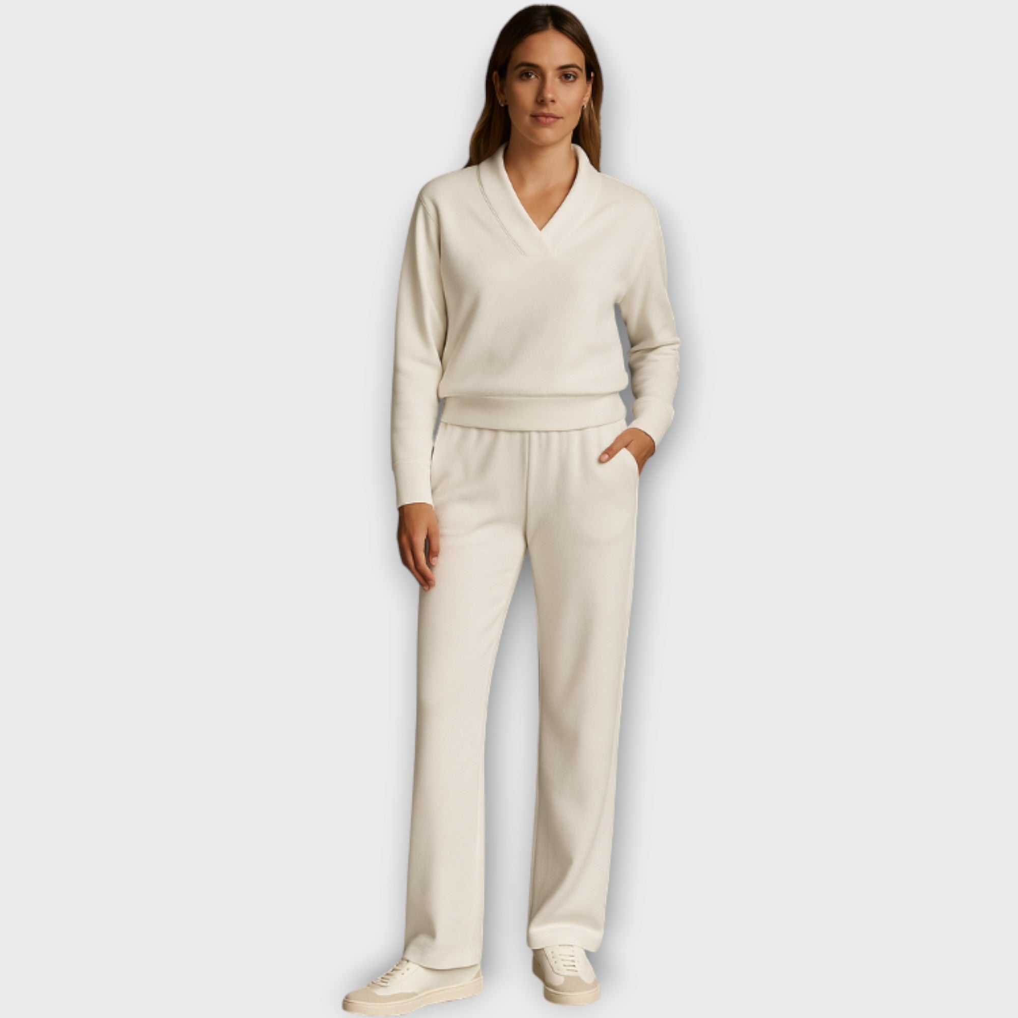 Relaxed V-Neck Lounge Set