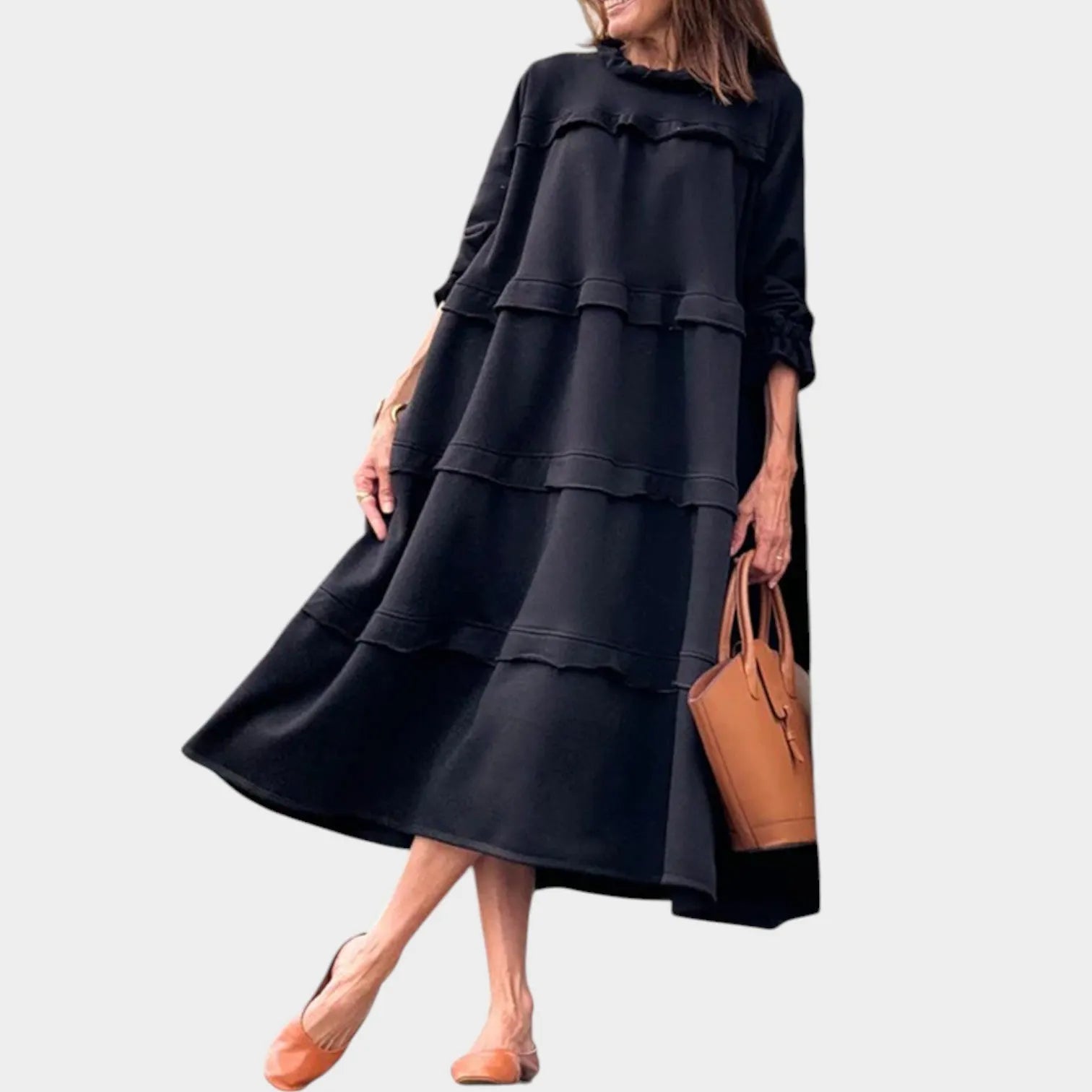 Effortless Tiered Midi Dress