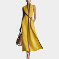 Tailored Wrap Maxi Dress