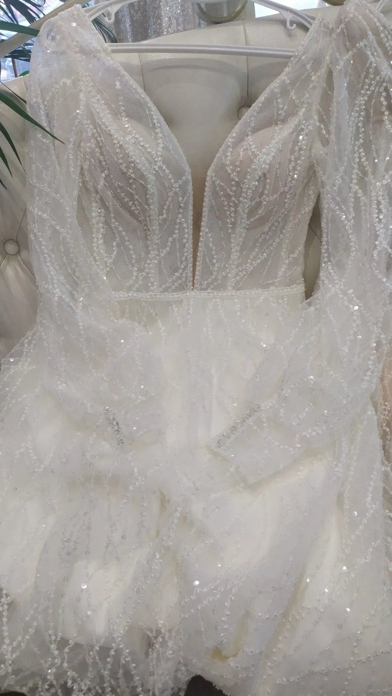 boho summer beach long ivory bride bridal wedding dress plus size adjustable brilliant bridal lace a line tulle open wedding unique bohemian