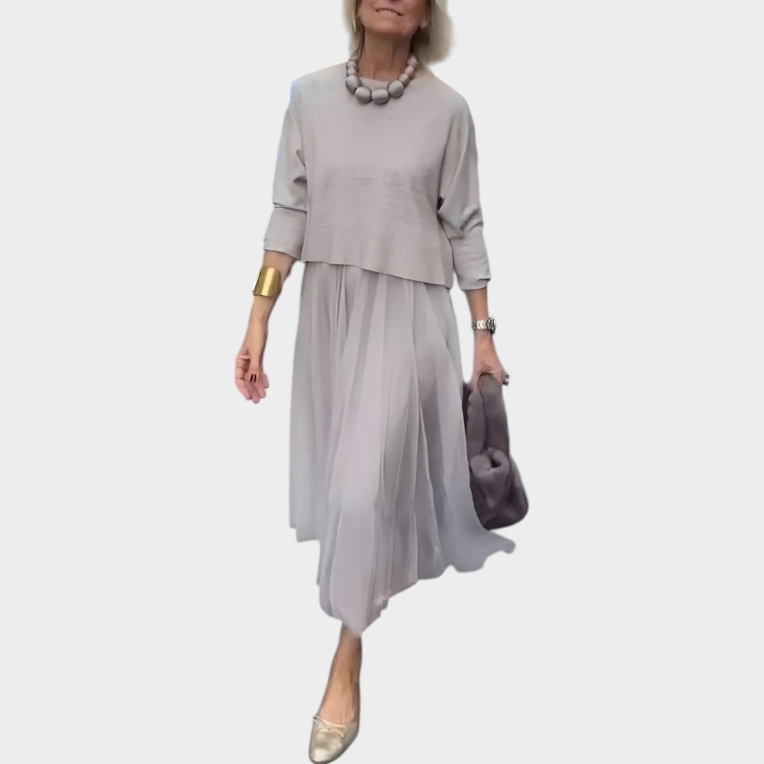 Elegant Two-Piece Midi Set