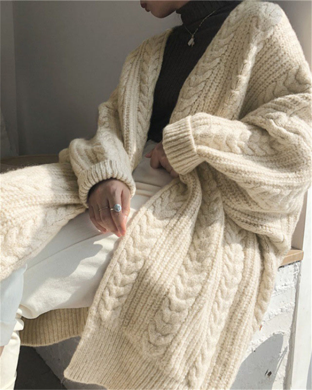 Fashion Solid Color Casual Sweater