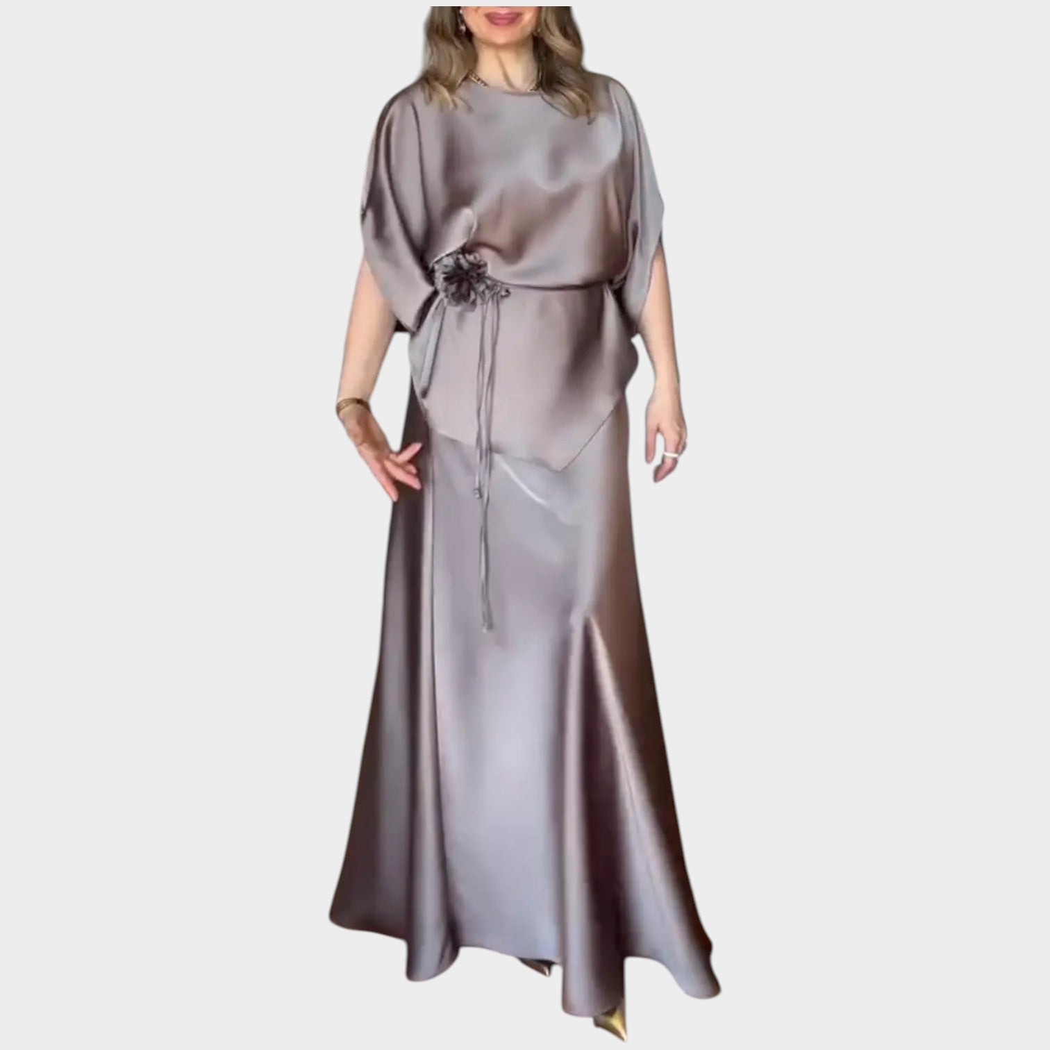 Elegant Satin Waist Set