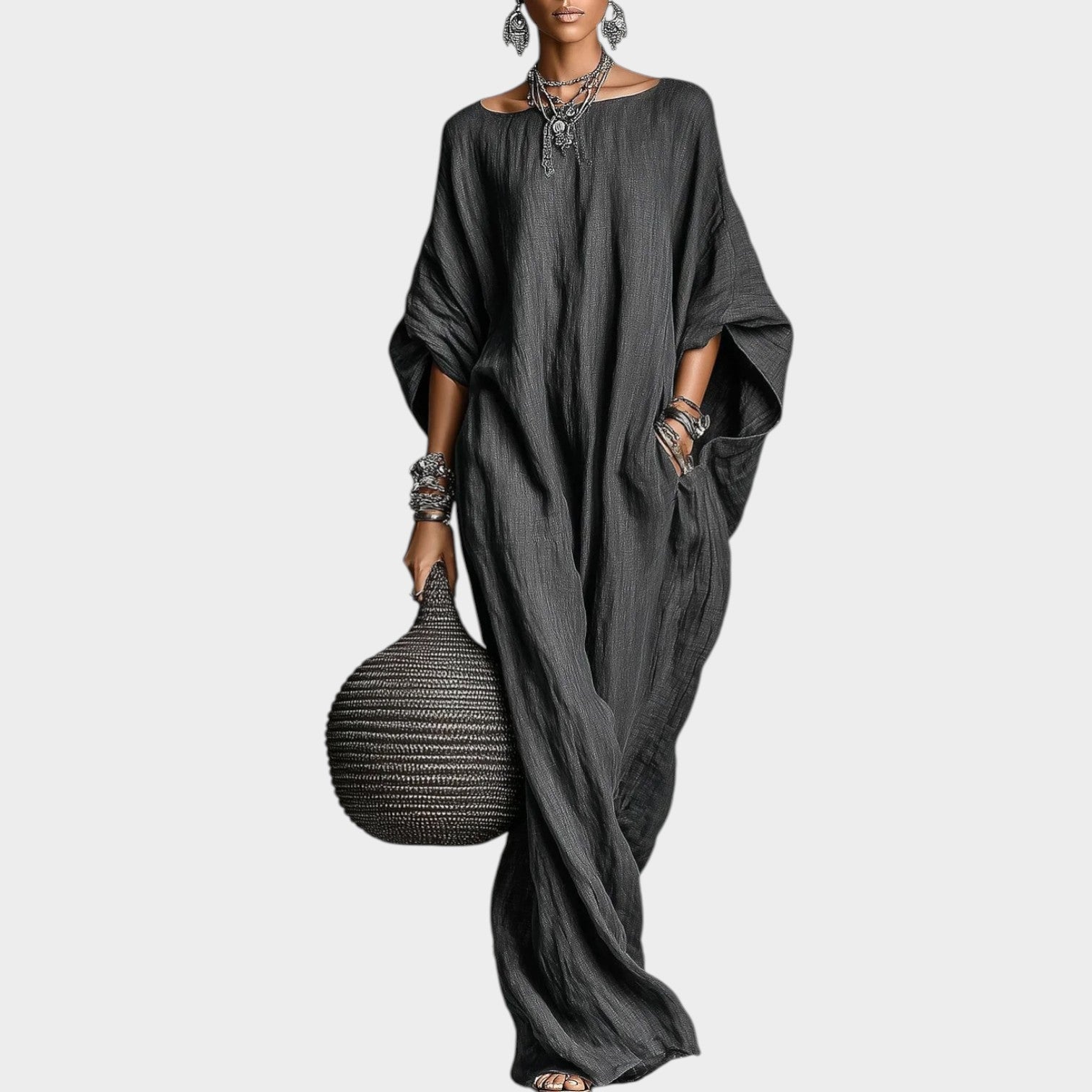 Oversized Boho Maxi Kaftan