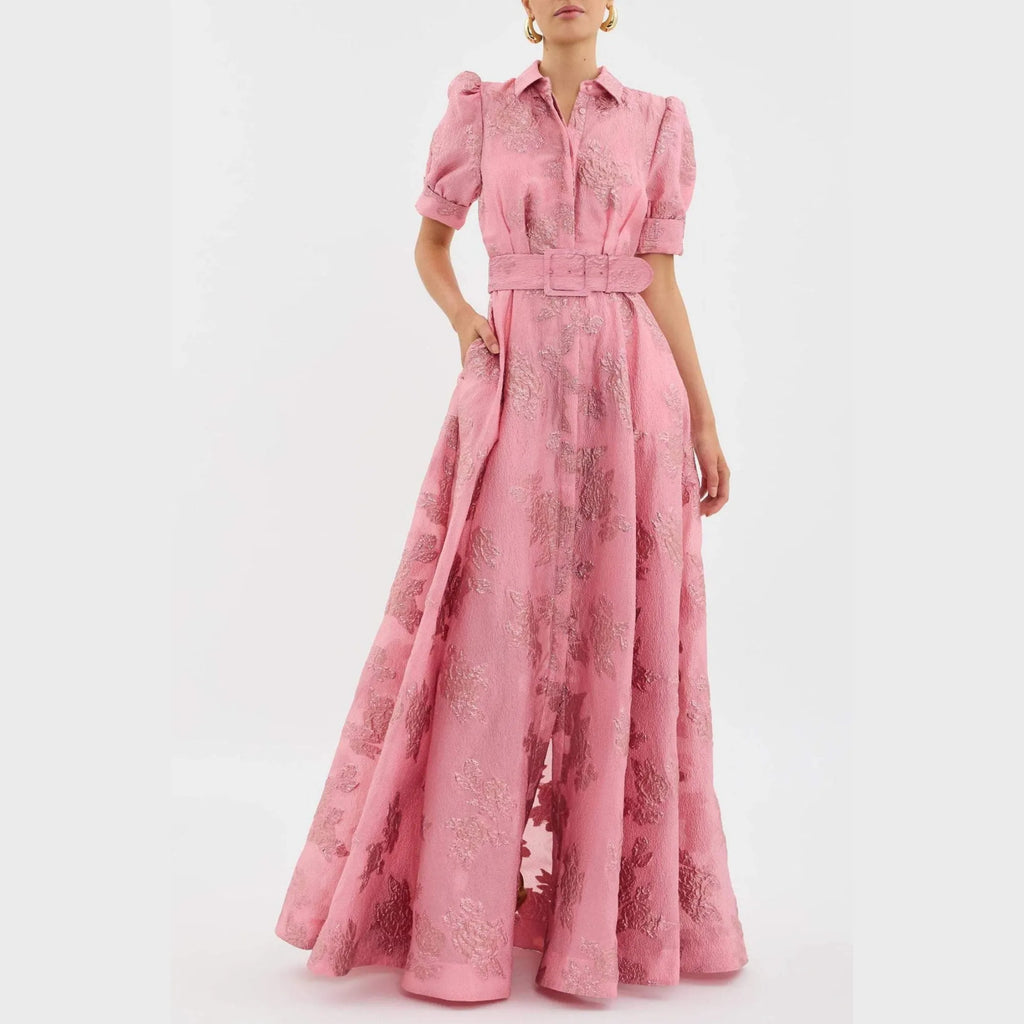 Beatriceâ¢ | Pink Dress with Balloon Sleeves